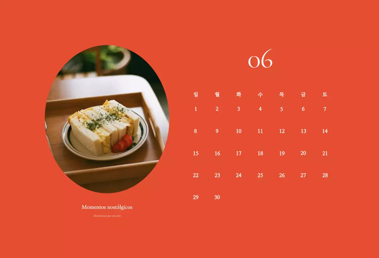 Calendario Khaki Vintage