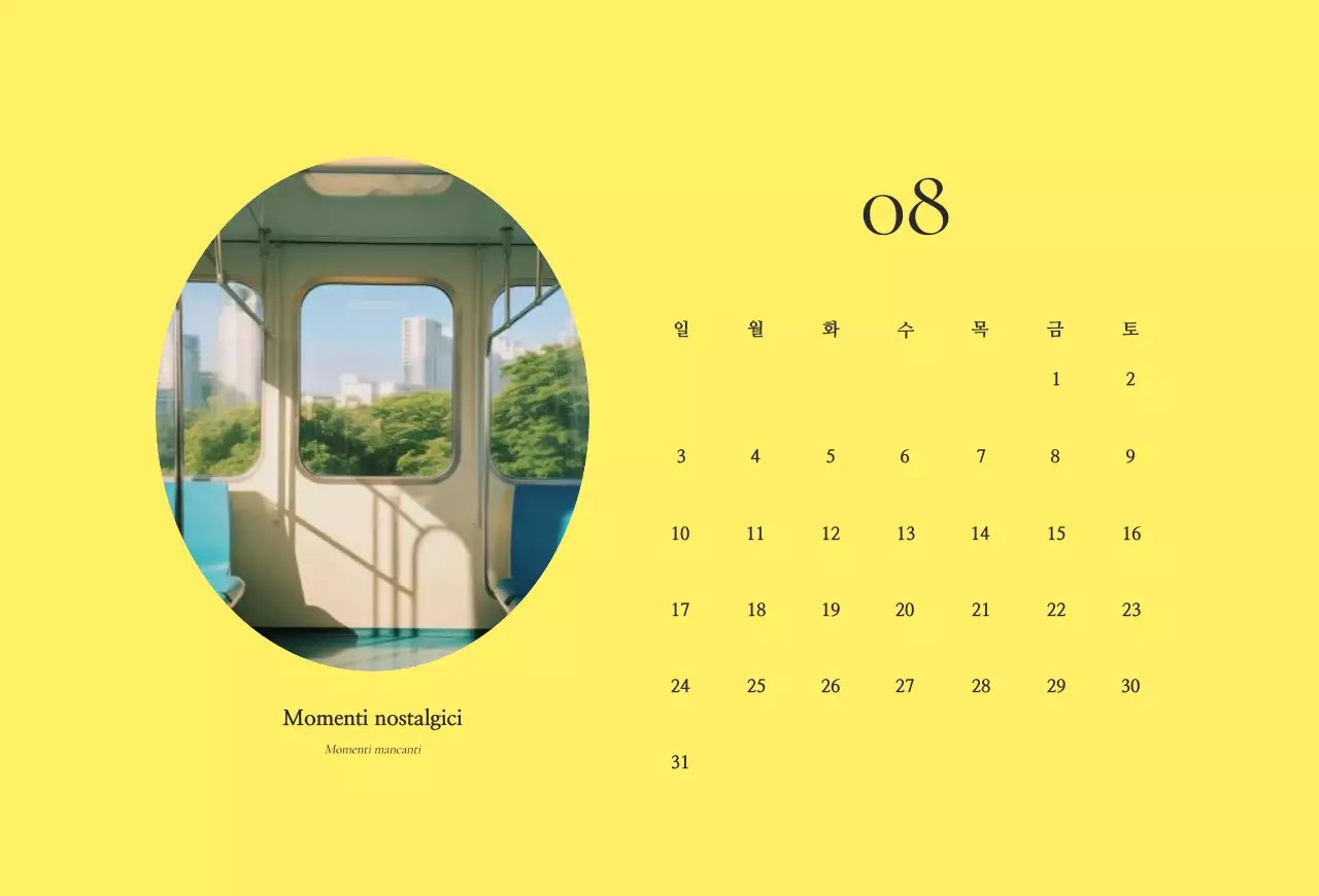 Agenda calendario vintage Khaki