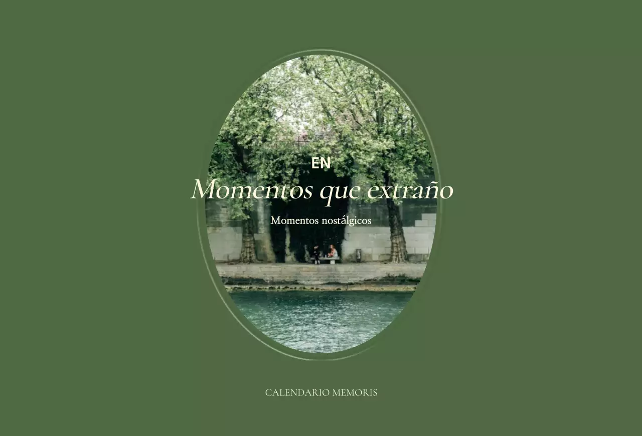 Calendario Khaki Vintage