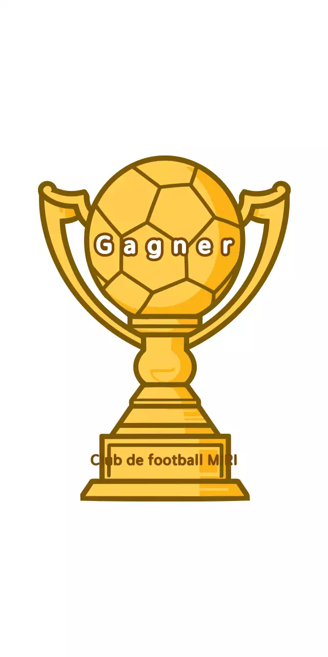 Plaque sportive simple en or