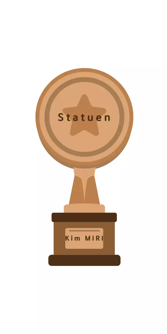 Gold Einfache kreisförmige Trophäe