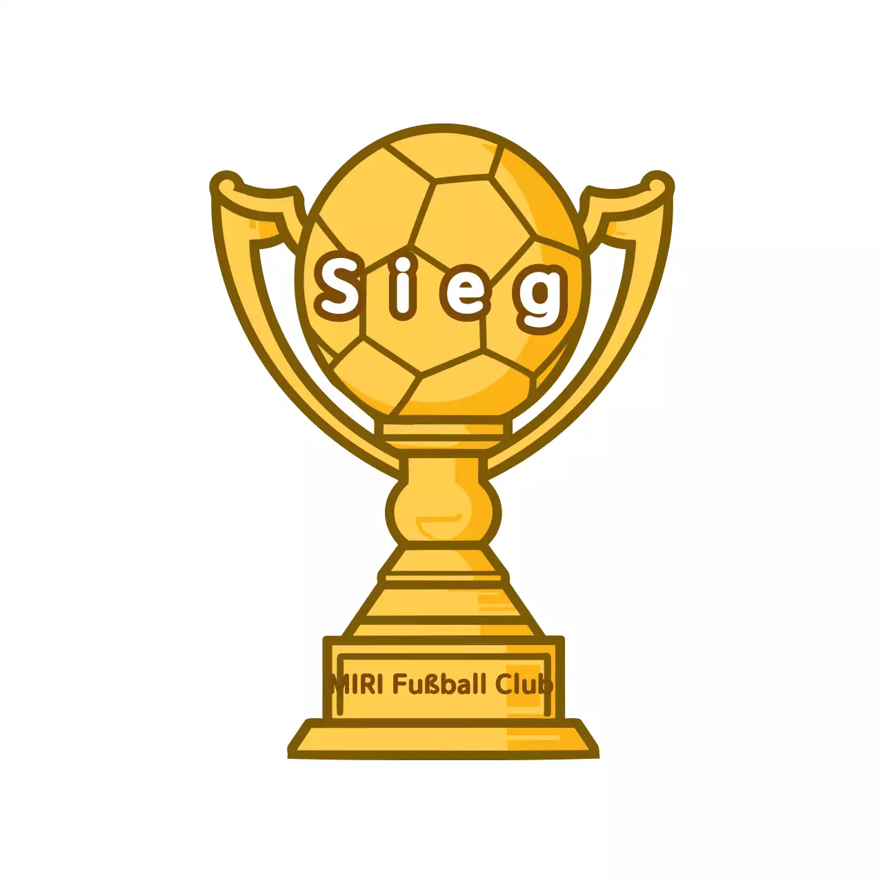 Gold Einfache Sportplakette