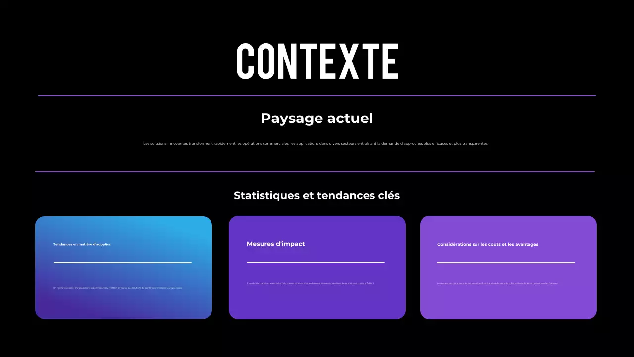résumé en violet présentation à la conférence