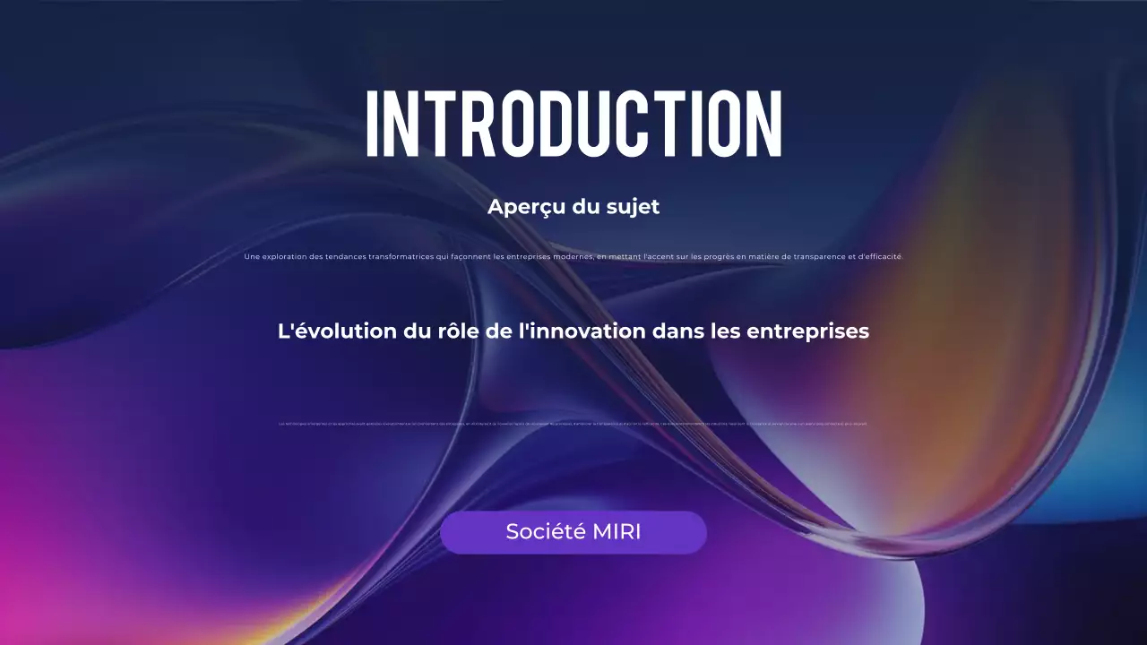 résumé en violet présentation à la conférence