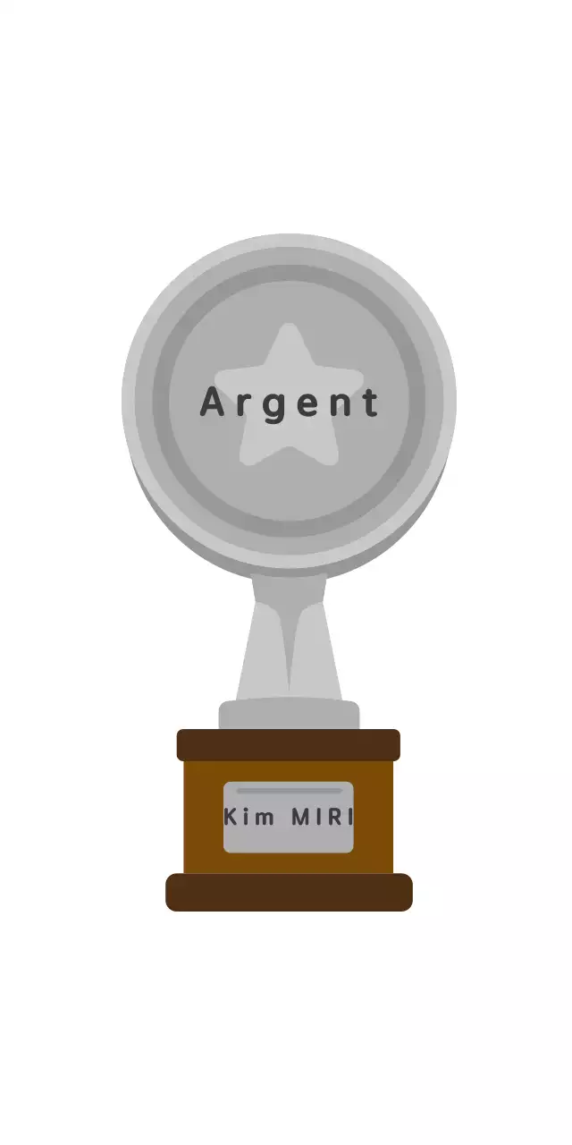 Trophée circulaire simple en or