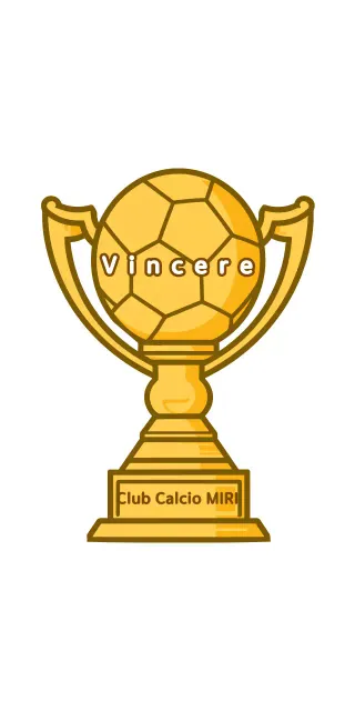 Targa sportiva semplice in oro