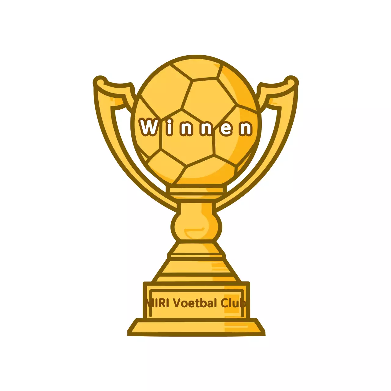 Goud Eenvoudige Sportplaat