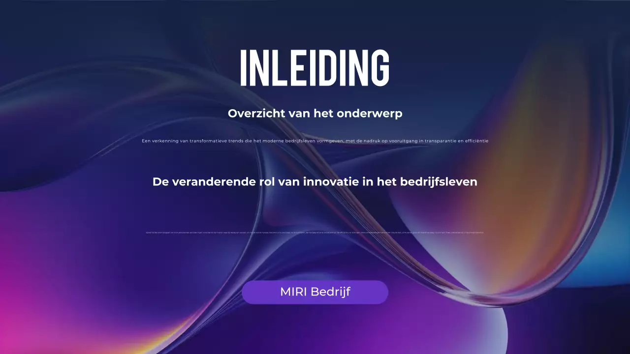 Paarse abstracte conferentiepresentatie