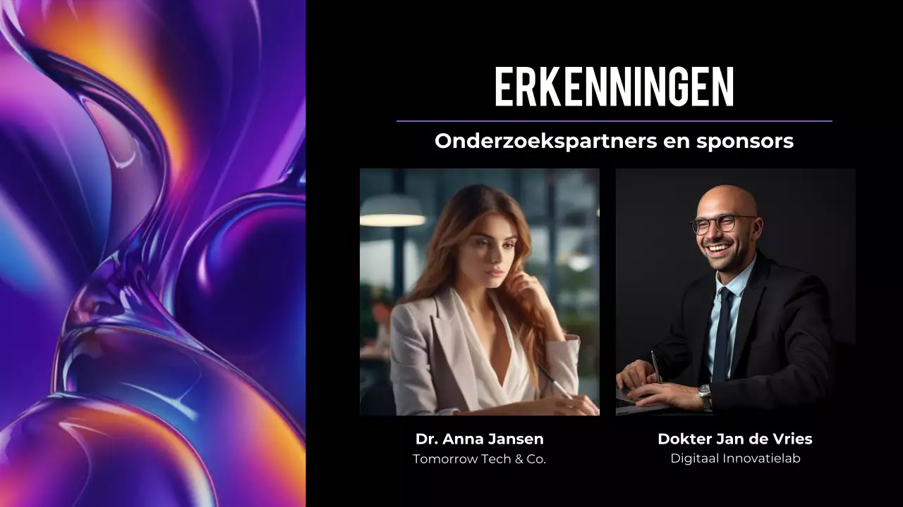 Paarse abstracte conferentiepresentatie