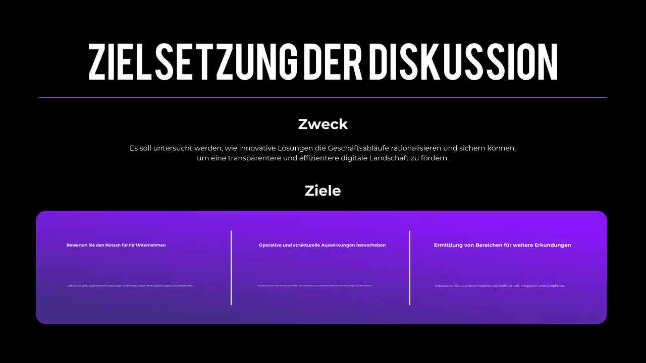 lila abstrakte Konferenzpräsentation