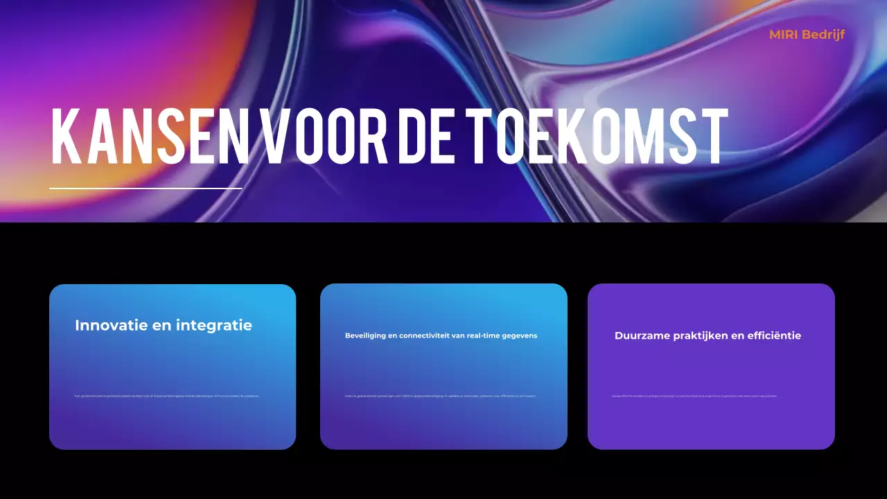 Paarse abstracte conferentiepresentatie