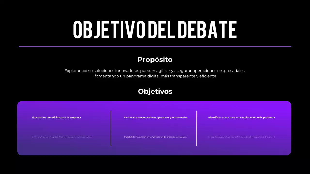 resumen púrpura presentación conferencia