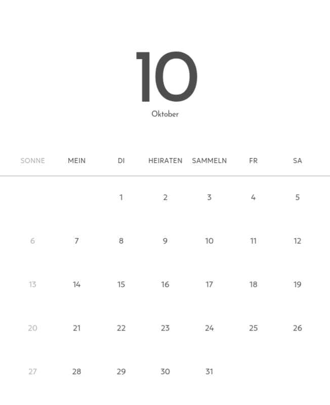 Ein Fotokalender mit klarem, urbanem Charakter