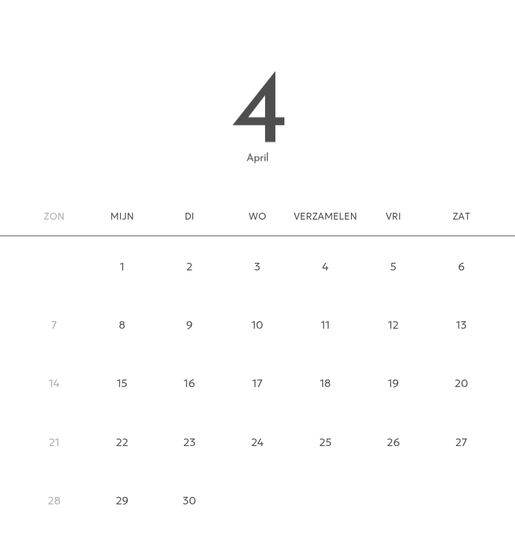 Een fotokalender met een strakke, stedelijke uitstraling