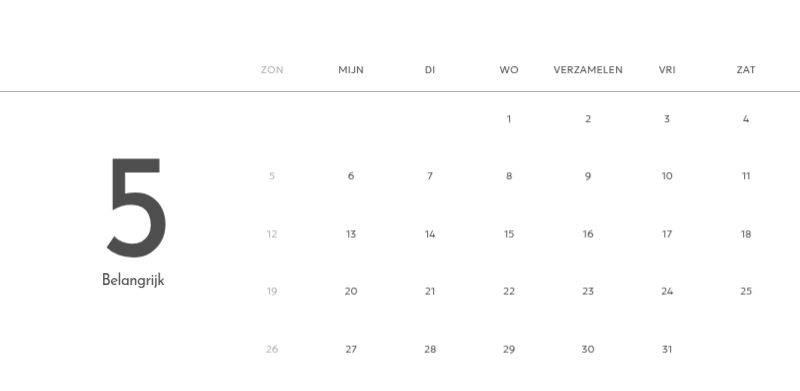 Een fotokalender met een strakke, stedelijke uitstraling