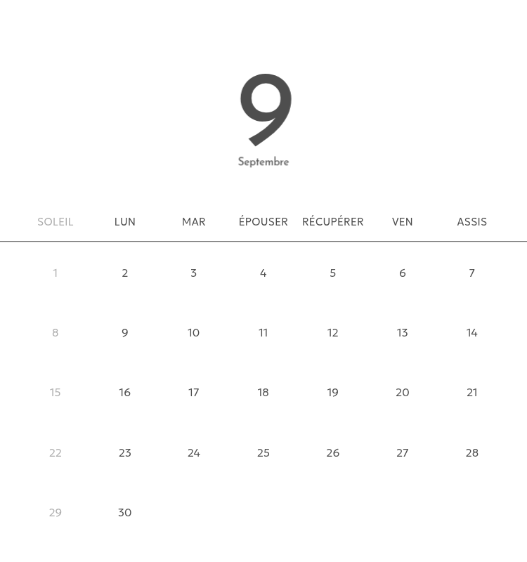 Un calendrier photo à l'allure urbaine et épurée