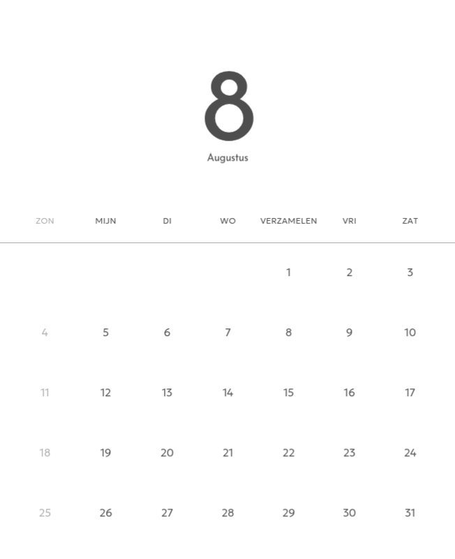 Een fotokalender met een strakke, stedelijke uitstraling