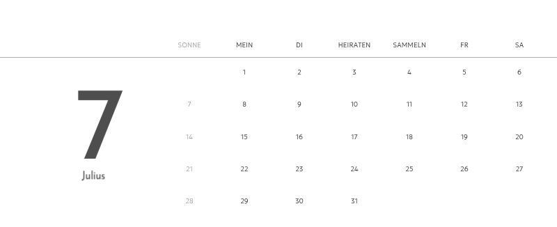 Ein Fotokalender mit klarem, urbanem Charakter