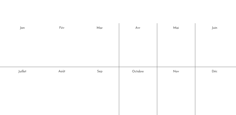 Un calendrier photo à l'allure urbaine et épurée