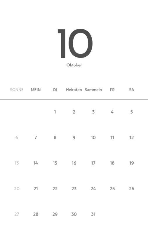 Ein Fotokalender mit klarem, urbanem Charakter