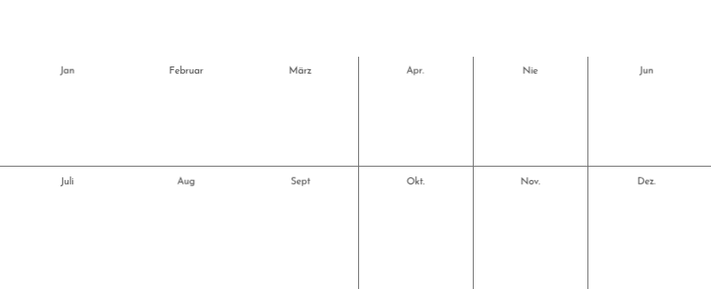 Ein Fotokalender mit klarem, urbanem Charakter