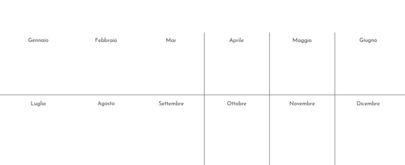 Un calendario fotografico dall'atmosfera pulita e urbana