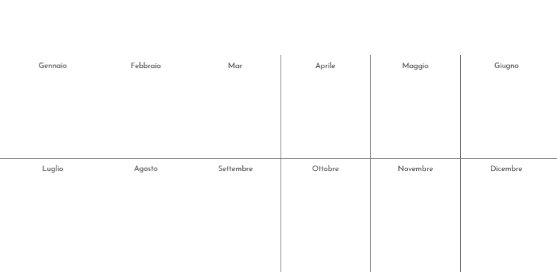 Un calendario fotografico dall'atmosfera pulita e urbana