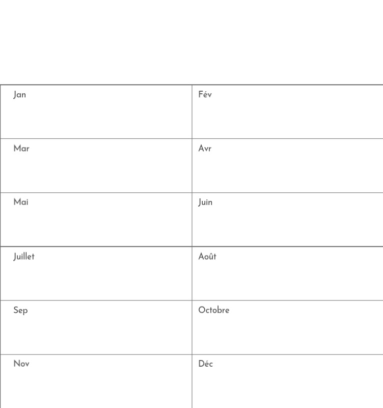 Un calendrier photo à l'allure urbaine et épurée