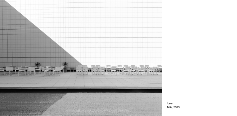 Ein Fotokalender mit klarem, urbanem Charakter