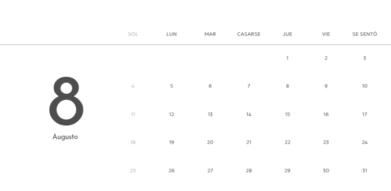Un calendario fotográfico con un toque limpio y urbano
