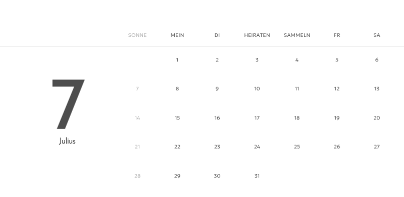 Ein Fotokalender mit klarem, urbanem Charakter