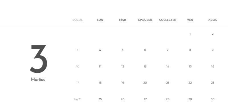 Un calendrier photo à l'allure urbaine et épurée
