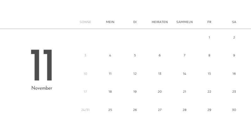 Ein Fotokalender mit klarem, urbanem Charakter