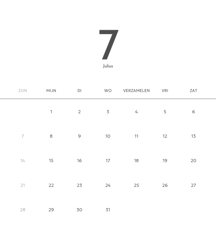 Een fotokalender met een strakke, stedelijke uitstraling