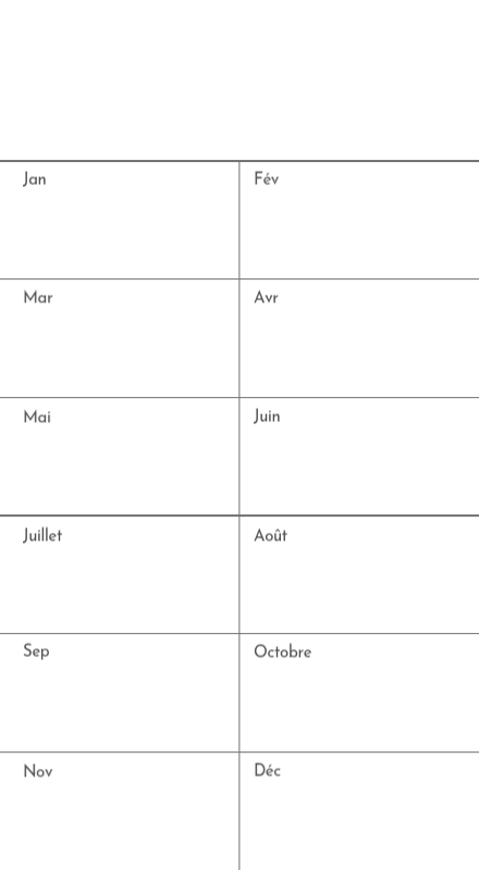 Un calendrier photo à l'allure urbaine et épurée