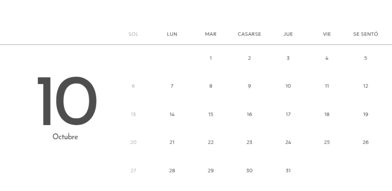 Un calendario fotográfico con un toque limpio y urbano