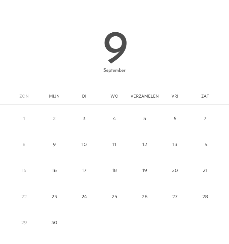 Een fotokalender met een strakke, stedelijke uitstraling