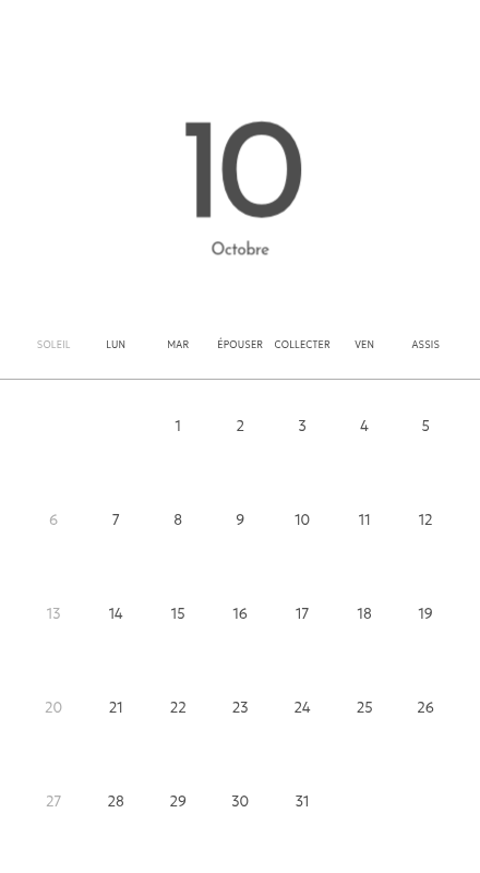 Un calendrier photo à l'allure urbaine et épurée