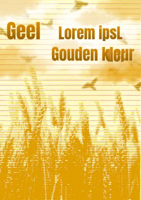 Gele en oosterse herfst oogstplanner