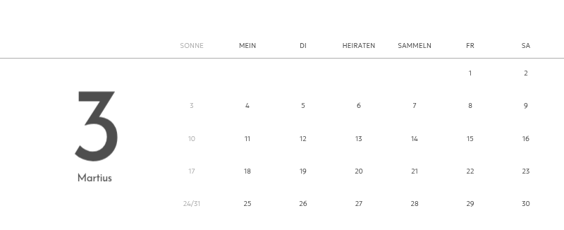 Ein Fotokalender mit klarem, urbanem Charakter