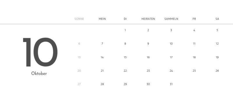 Ein Fotokalender mit klarem, urbanem Charakter