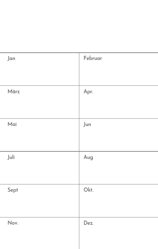 Ein Fotokalender mit klarem, urbanem Charakter