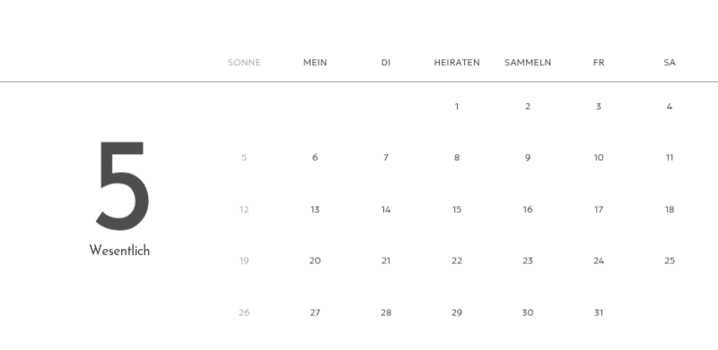 Ein Fotokalender mit klarem, urbanem Charakter