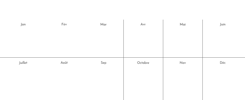 Un calendrier photo à l'allure urbaine et épurée