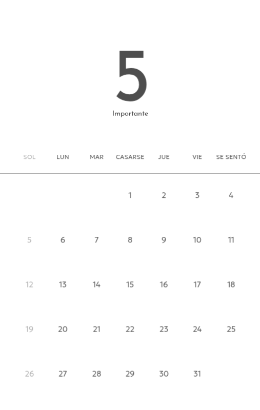 Un calendario fotográfico con un toque limpio y urbano