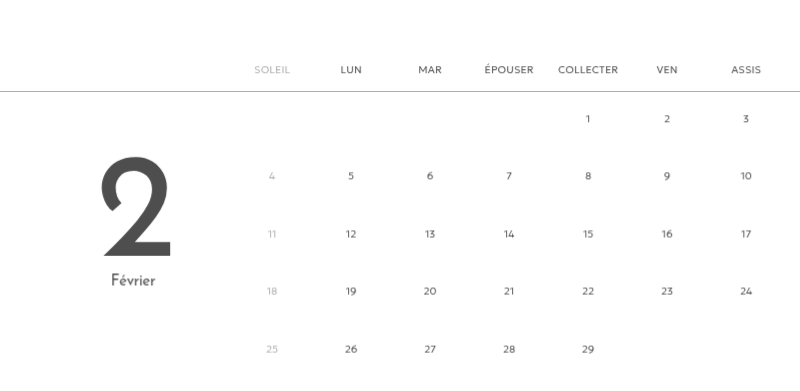 Un calendrier photo à l'allure urbaine et épurée