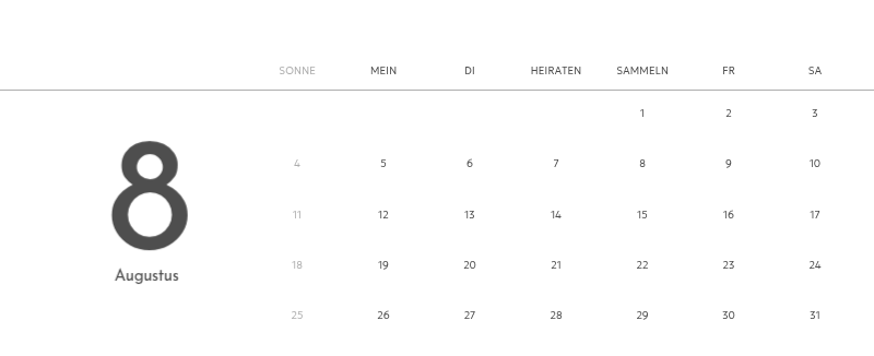Ein Fotokalender mit klarem, urbanem Charakter