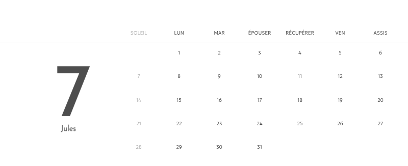Un calendrier photo à l'allure urbaine et épurée