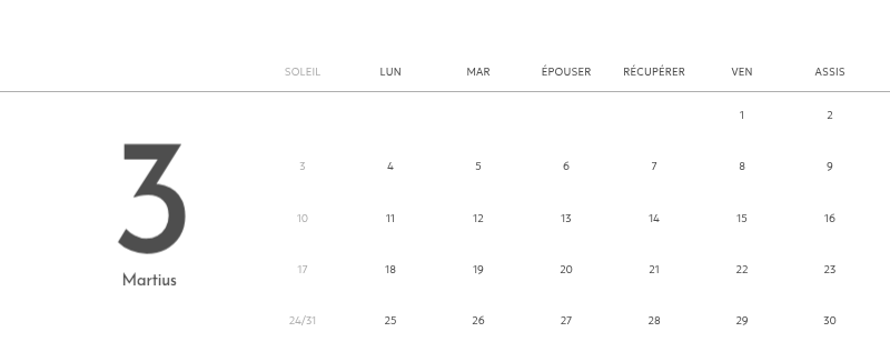 Un calendrier photo à l'allure urbaine et épurée