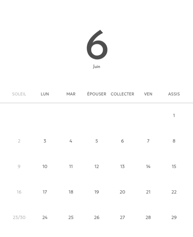 Un calendrier photo à l'allure urbaine et épurée